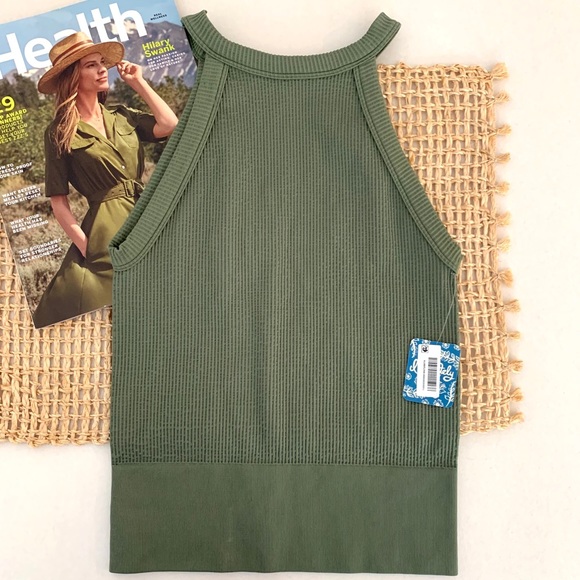 Free People Tops - SOLD Free People Ribbed High Neck Seamless Top